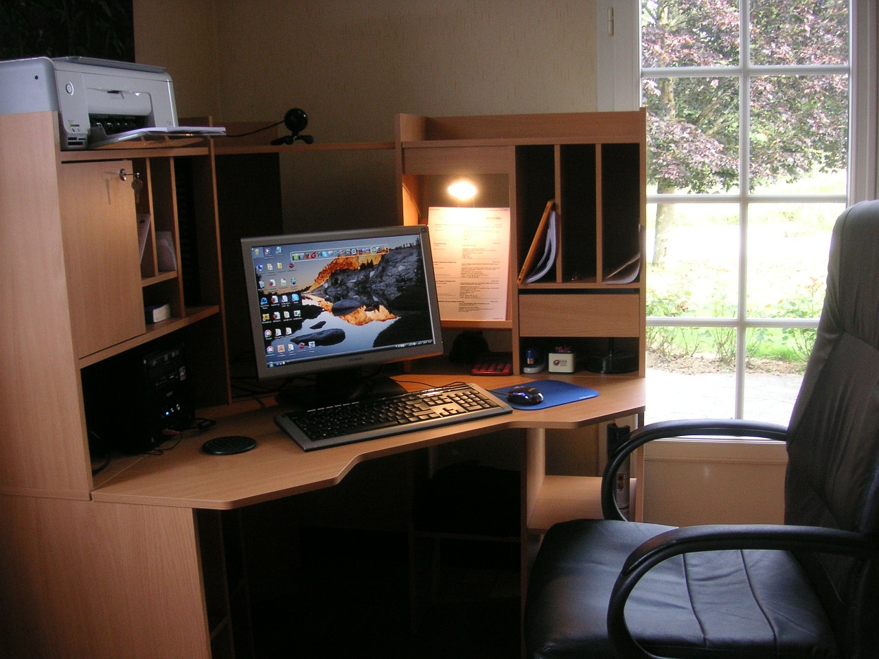 A clean and clutter free work environment will help you work from home more effectively