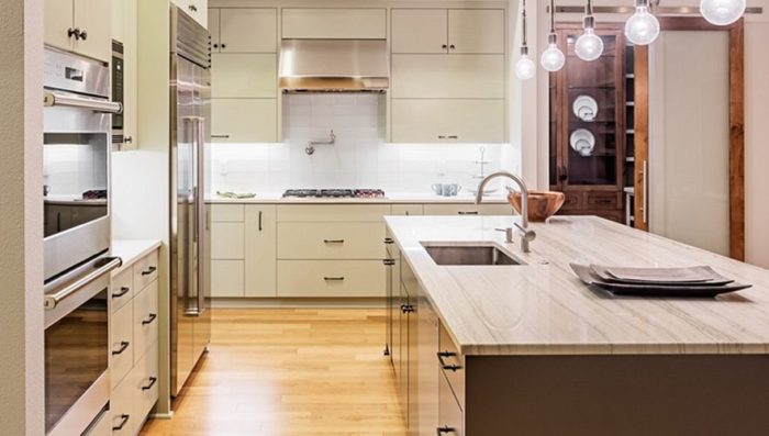 A clean and sparkling kitchen