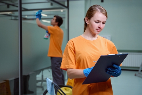 What is the correct order of cleaning a house